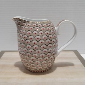 Pip Studio Amsterdam Small Milk Jug Bloomingtails Khaki Pattern Floral Fan